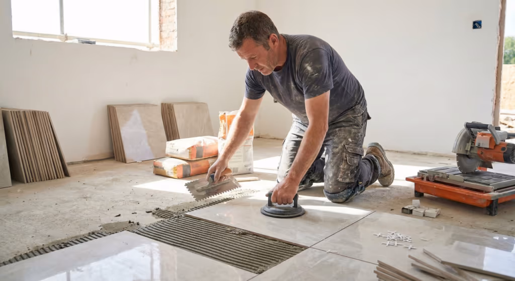 Como assentar cerâmica do jeito certo e evitar o erro que estraga o piso antes mesmo do rejunte