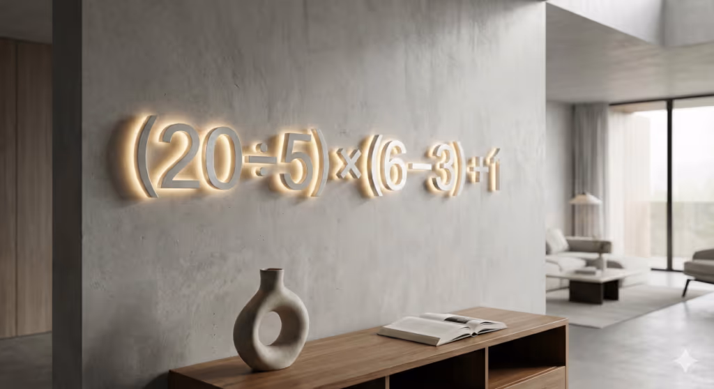 Como resolver (20 ÷ 5) × (6 – 3) + 1? Uma equação que tira o sono de muita gente