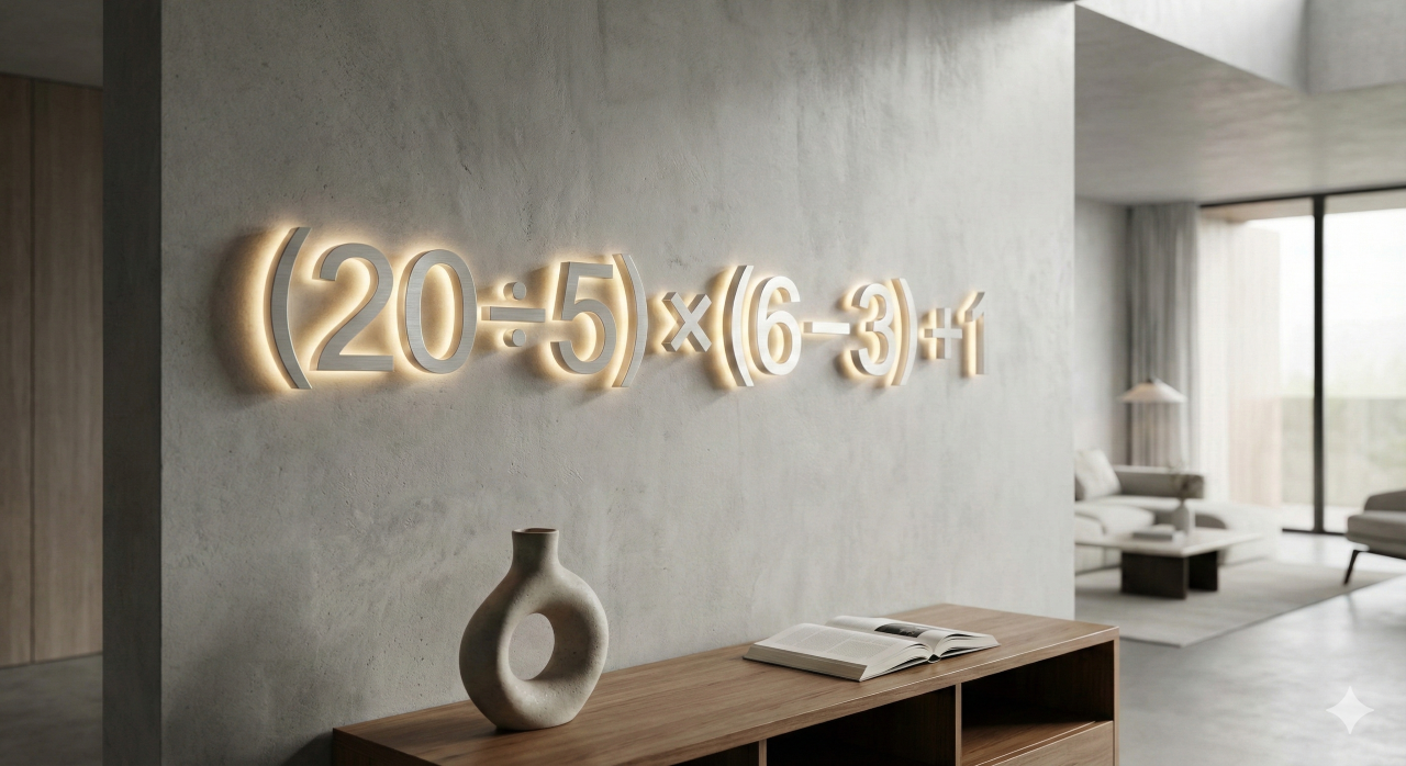 Como resolver (20 ÷ 5) × (6 – 3) + 1? Uma equação que tira o sono de muita gente
