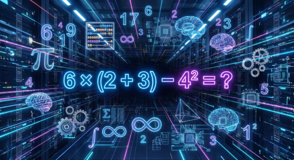 Você consegue resolver a equação 6 × (2 + 3) – 4² em menos de 28 segundos?