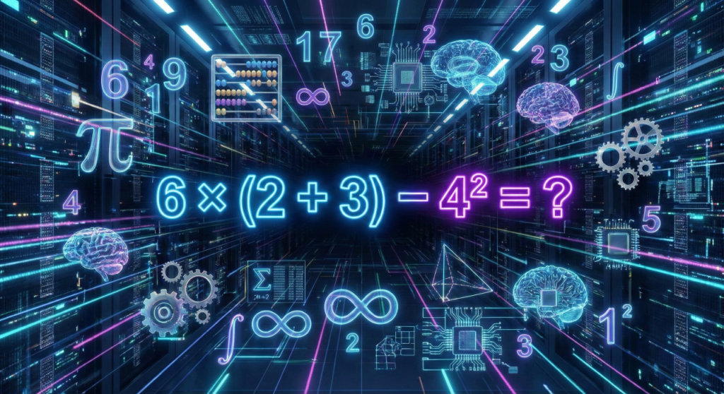 Você consegue resolver a equação 6 × (2 + 3) – 4² em menos de 28 segundos?