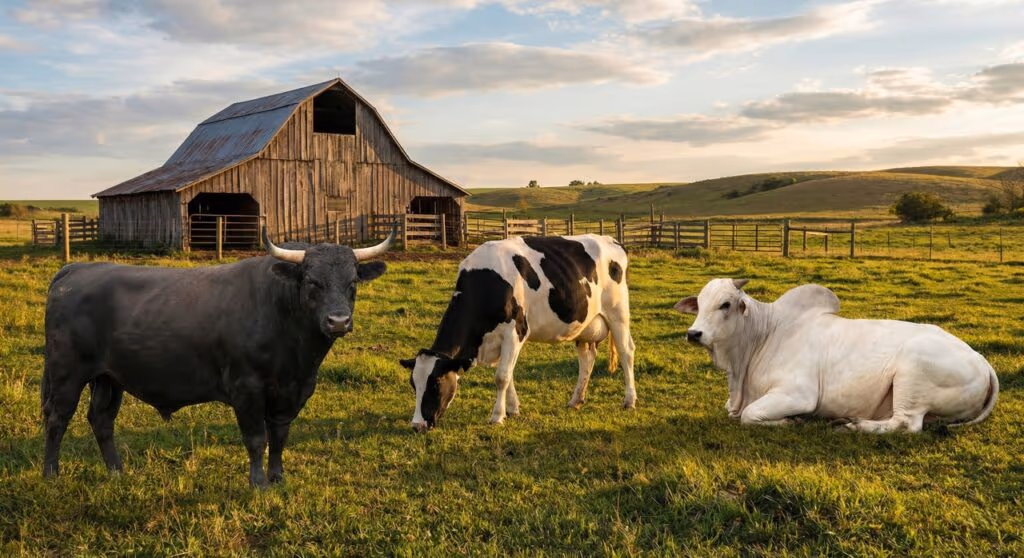 Qual a diferença entre boi, vaca e touro?
