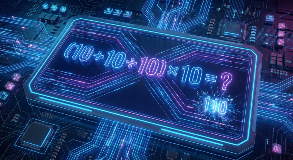Quanto é (10 + 10 ÷ 10) × 10? Uma expressão que faz 98% das pessoas errarem