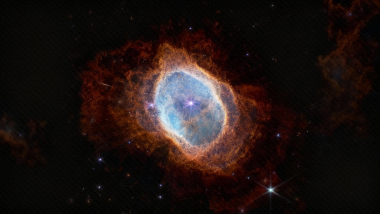 James Webb registra misteriosa ‘faixa’ de ferro dentro da Nebula do Anel