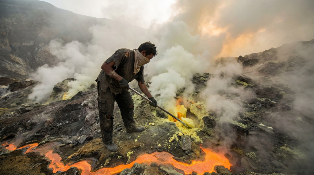 Minerando ‘ouro do diabo’, um dos trabalhos mais perigosos do mundo