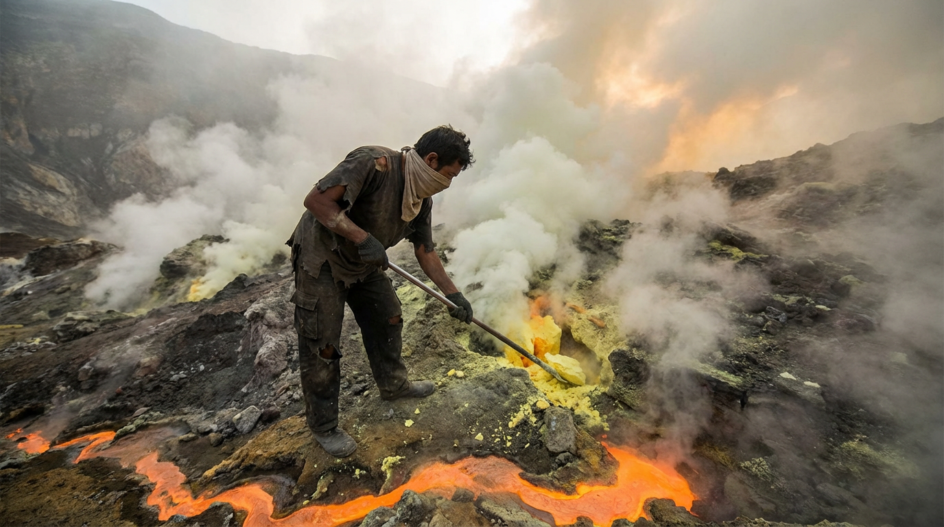 Minerando ‘ouro do diabo’, um dos trabalhos mais perigosos do mundo