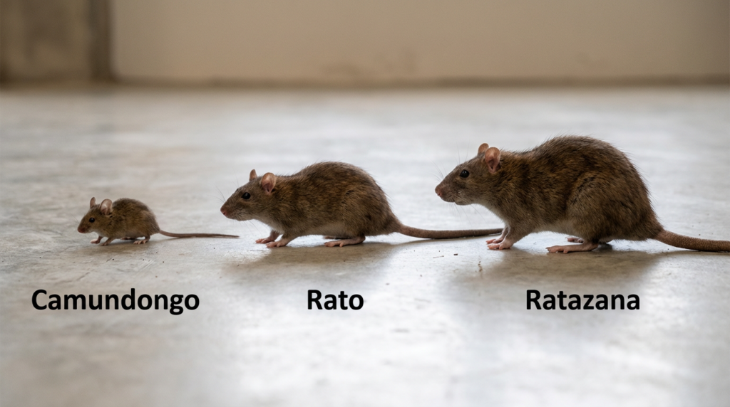 Qual é a diferença entre rato, camundongo e ratazana