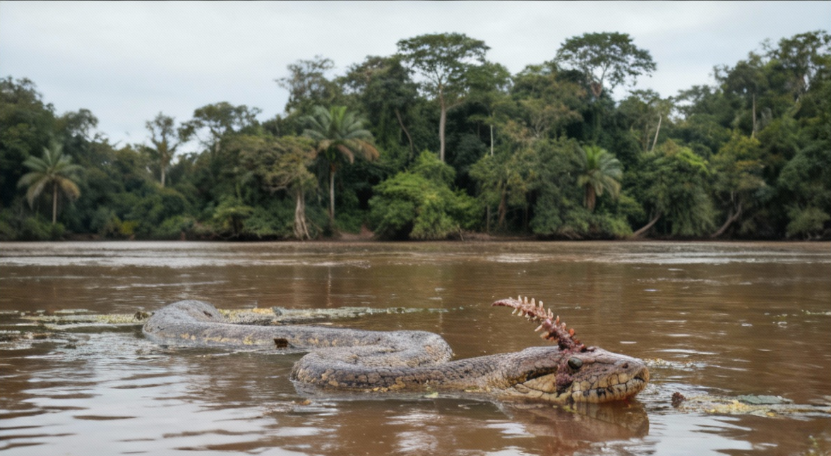 Sucuri desinformada morre perfurada após comer um armal