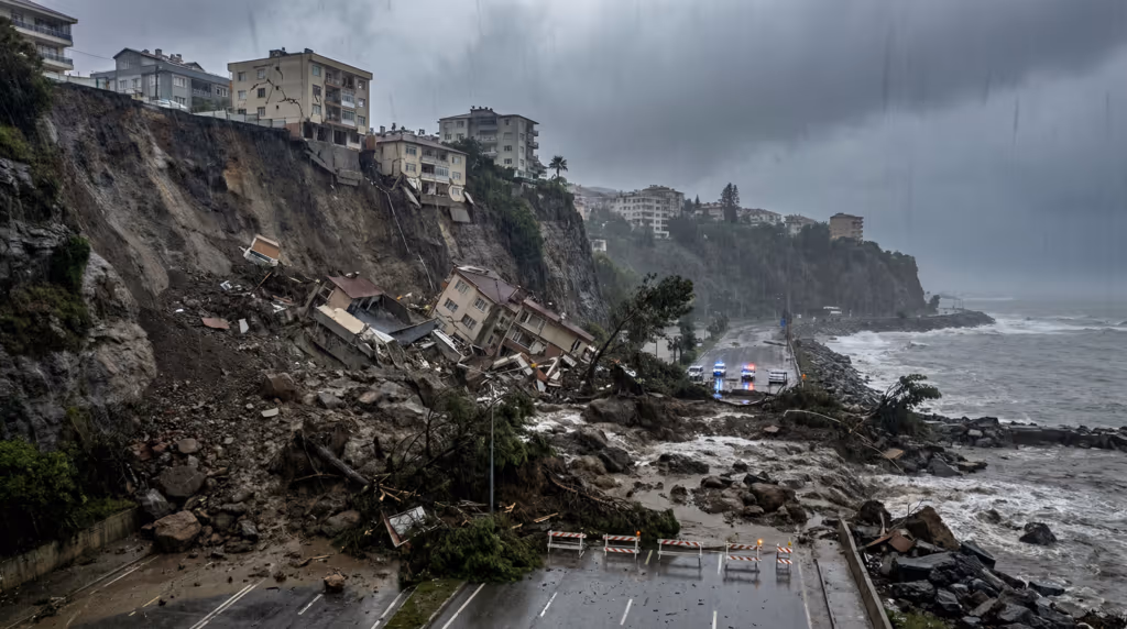 Tempestade deixa cidade a beira do precipício e milhares precisam ser evacuados