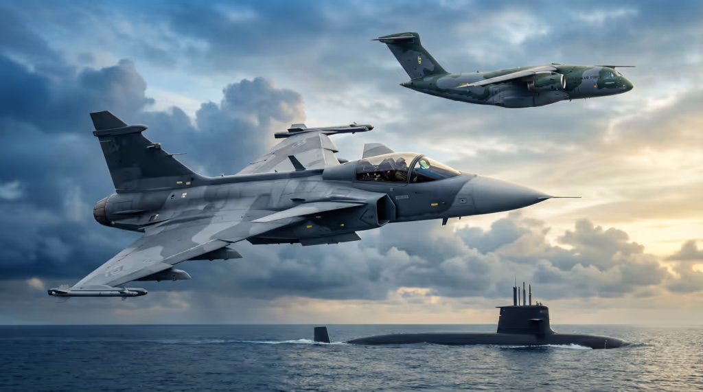 De submarinos nucleares a caças supersônicos: o gigante militar que domina a América Latina