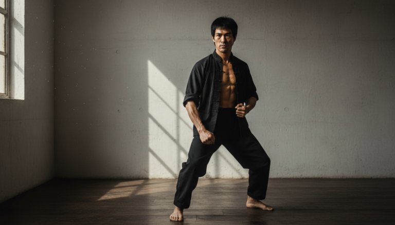 Frase do dia de Bruce Lee: "Não ore por uma vida fácil, ore por forças para suportar uma vida difícil."