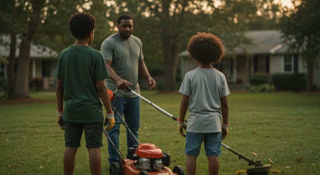 Crianças de 11 anos cortam grama de 50 jardins de graça e “Homem do Cortador de Grama” doou equipamentos para que elas pudessem abrir um negócio