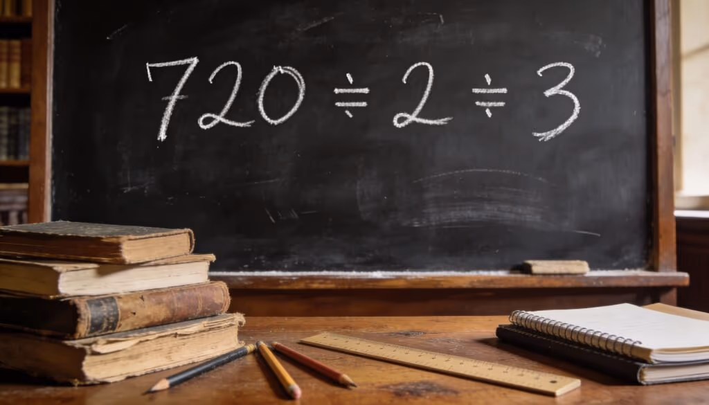 Você lembra como resolver 720 ÷ 2 ÷ 3? A maioria já esqueceu
