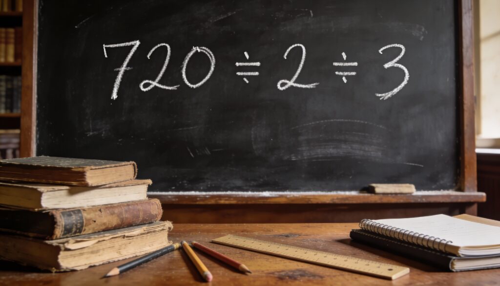 Você lembra como resolver 720 ÷ 2 ÷ 3? A maioria já esqueceu