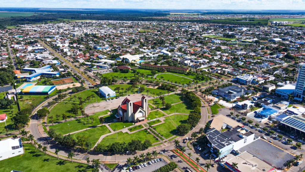 Hoje a cidade conta com bom desenvolvimento e ótima estruturação - Reprodução/Prefeitura de Lucas do Rio Verde