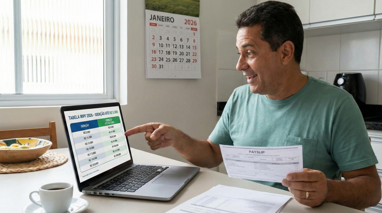 Tabela IRPF em 2026 amplia isenção e muda quem paga Imposto de Renda