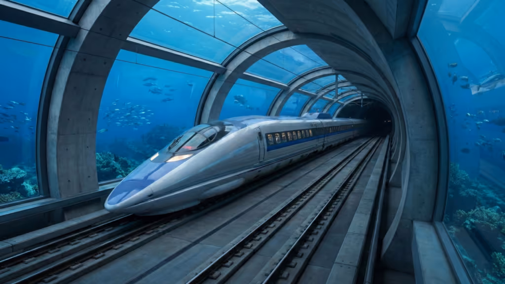Trem-bala submarino promete ligar duas cidades em minutos e pode bater recorde mundial