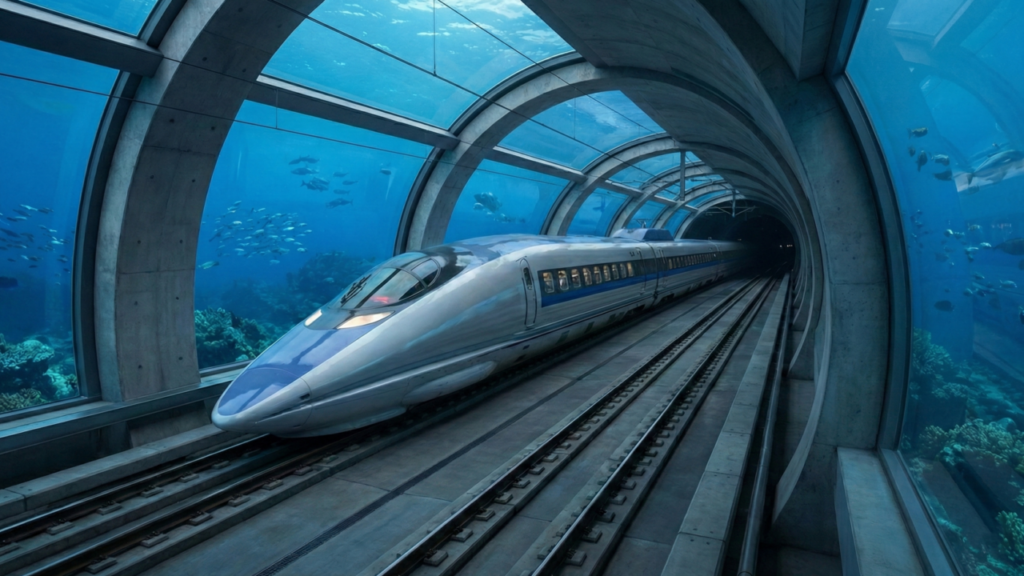 Trem-bala submarino promete ligar duas cidades em minutos e pode bater recorde mundial