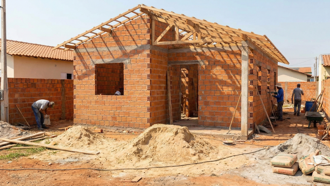 Quanto custa construir uma casa simples de 80 m2 hoje no Brasil?