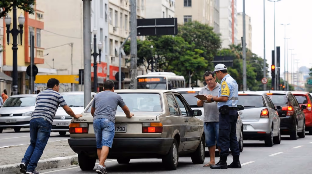 Carro quebrou e você empurrou? Veja quando isso vira infração
