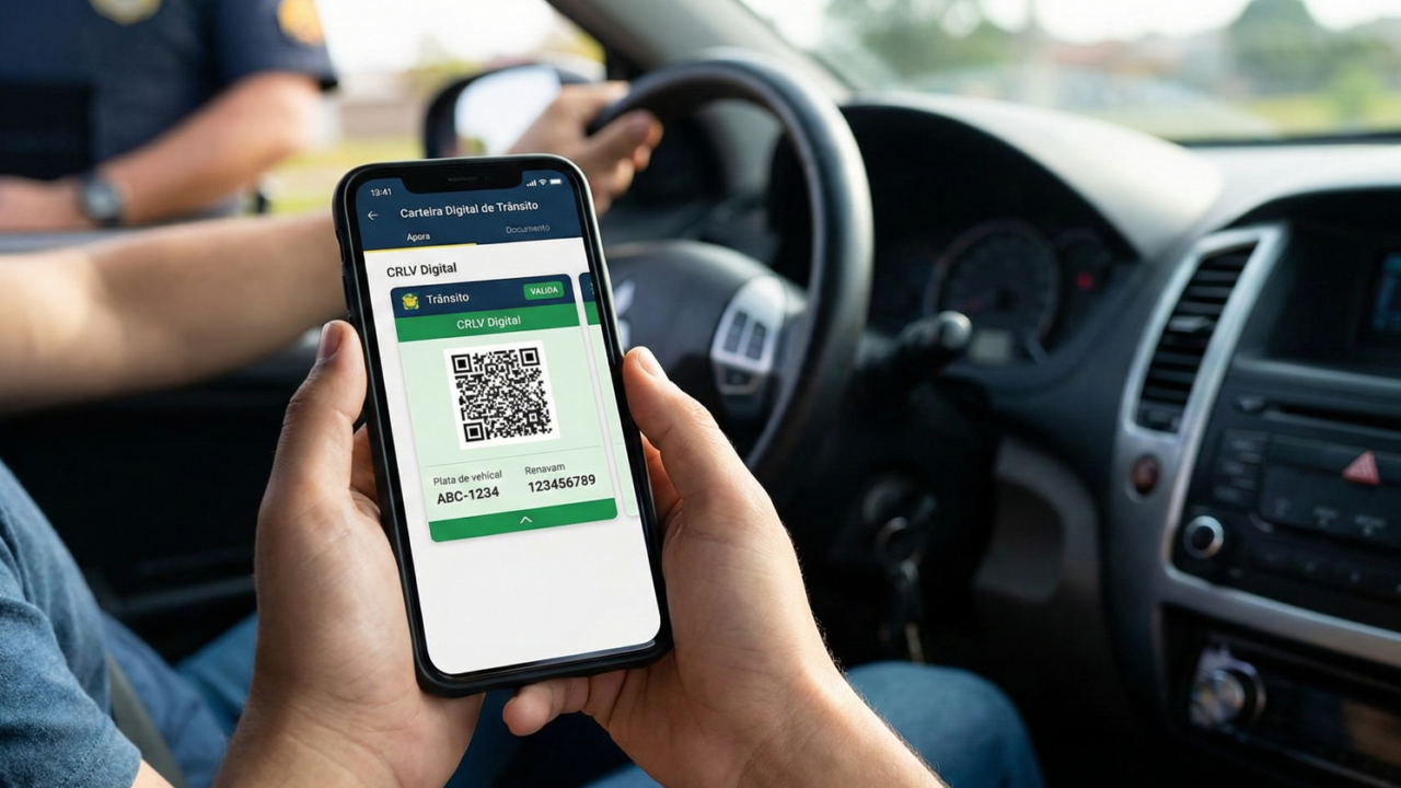 Como emitir o CRLV digital do carro pelo app Carteira Digital de Trânsito