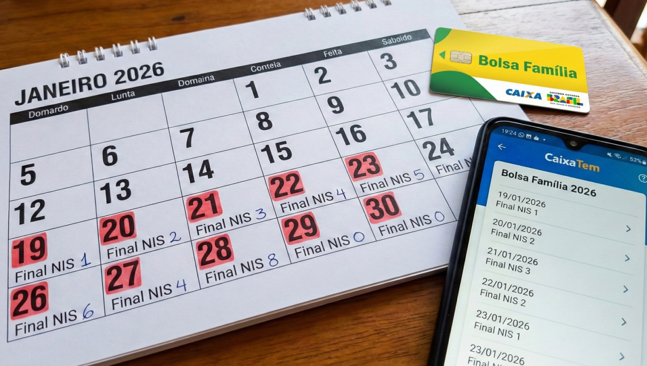 Bolsa Família 2026: Veja o calendário de pagamentos de Janeiro por final do NIS