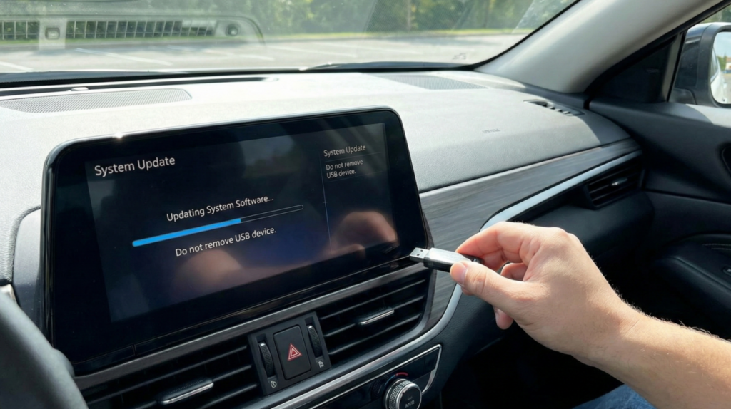 O usb pode ser utilizado para atualizar o sistema do seu carro