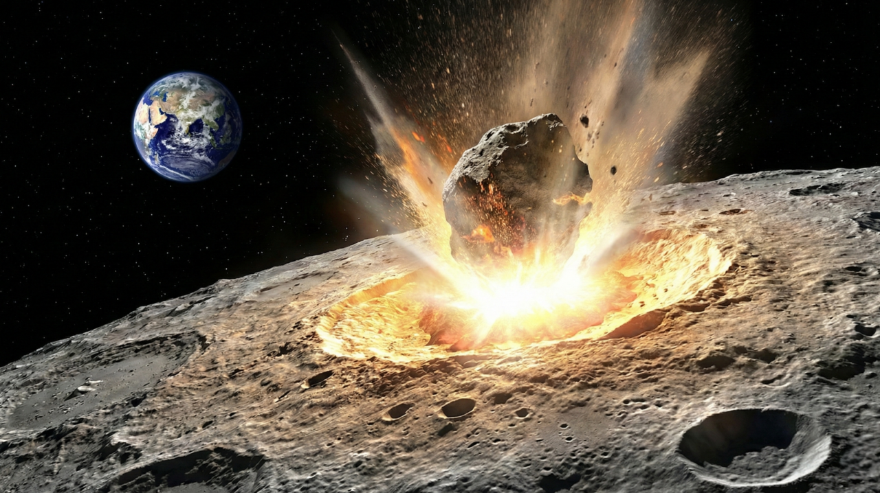 Impacto gigante pode ter mudado o interior da Lua e deixado marcas visíveis até hoje