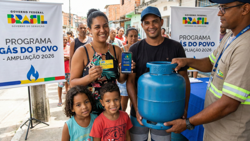 950 mil famílias passam a receber botijão de gás grátis com expansão do Gás do Povo