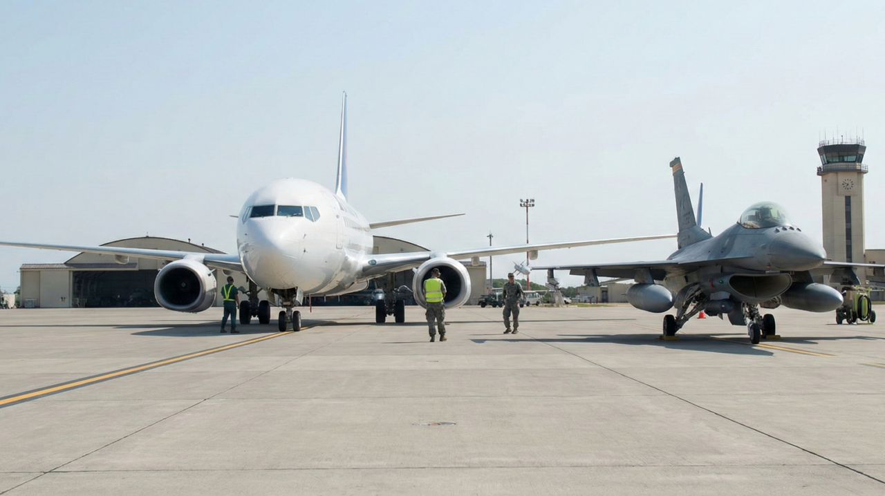Por que caças não usam asas retas como aviões comerciais?