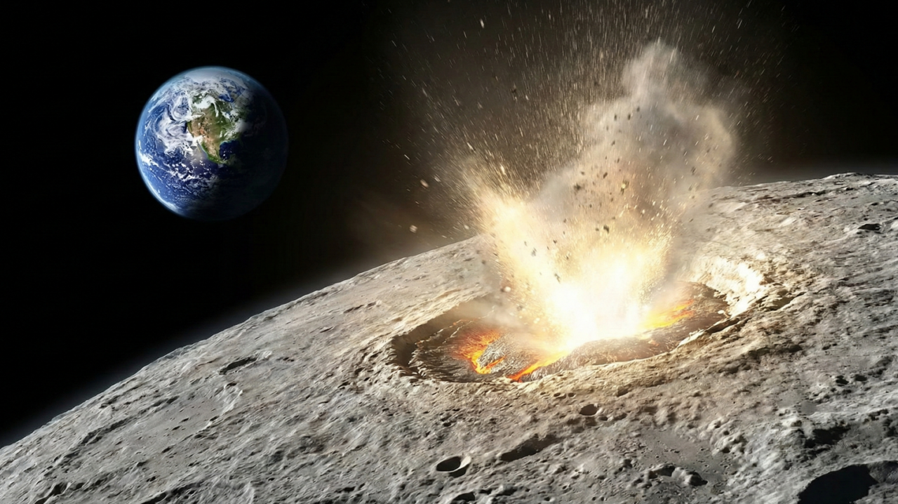 O que pode acontecer na Terra se um asteroide atingir a Lua nos próximos anos