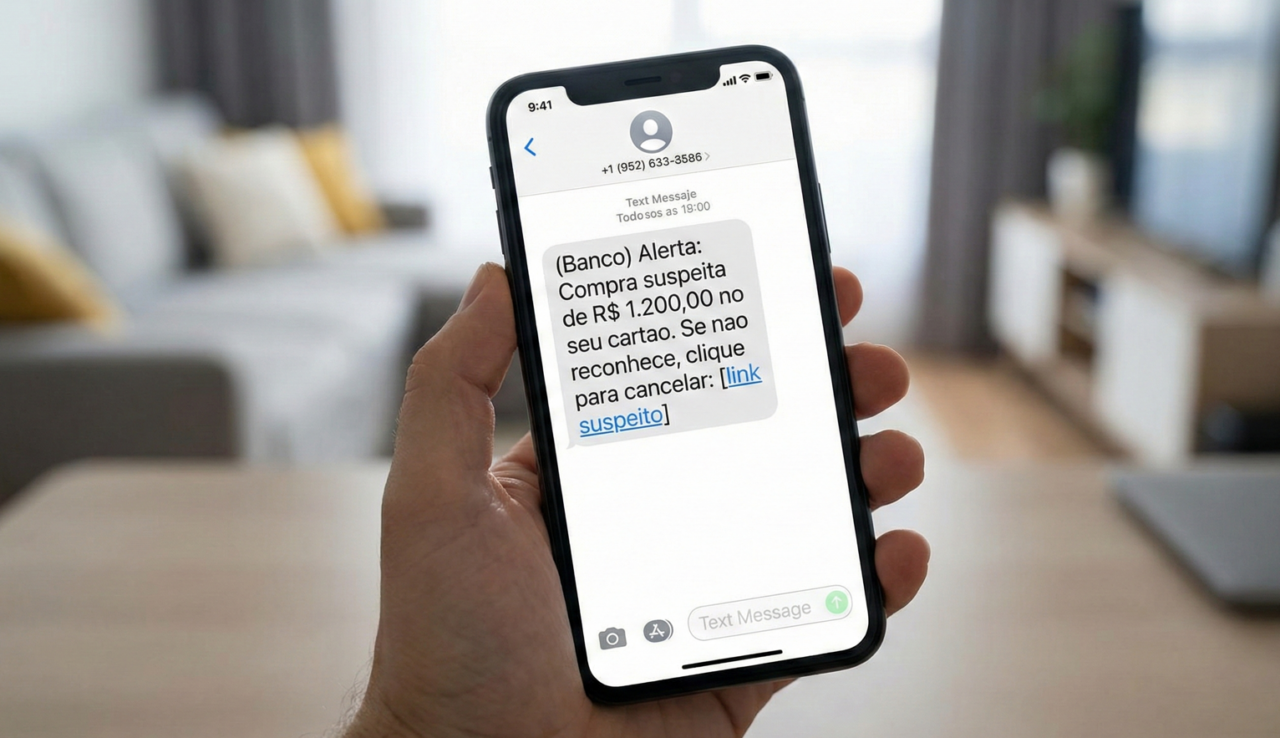 Esse golpe começa com uma mensagem simples e pode terminar com sua conta bancária zerada