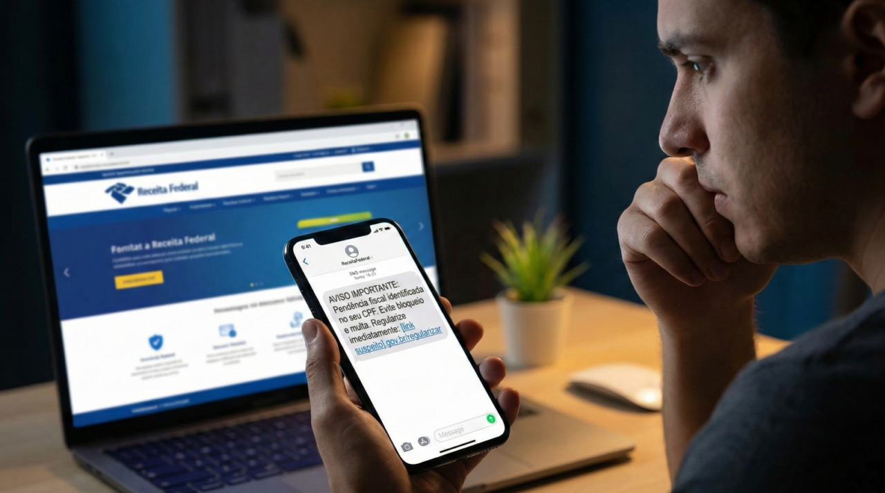 O golpe que usa o nome da Receita Federal e assusta até quem não deve nada