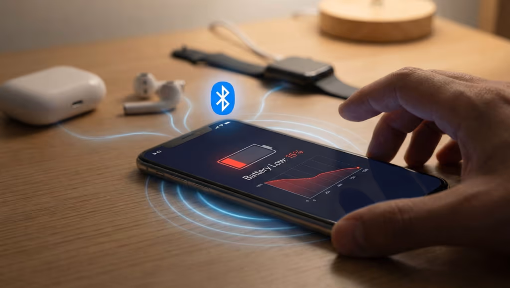 Por que o Bluetooth drena bateria mesmo sem uso aparente