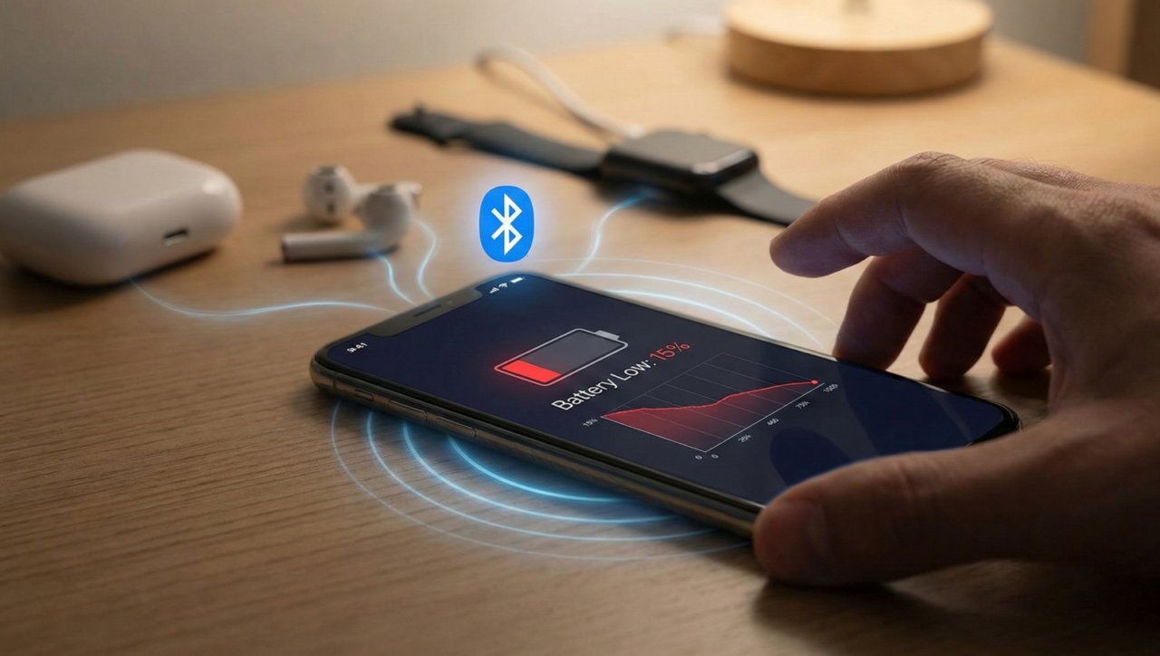 Por que o Bluetooth drena bateria mesmo sem uso aparente