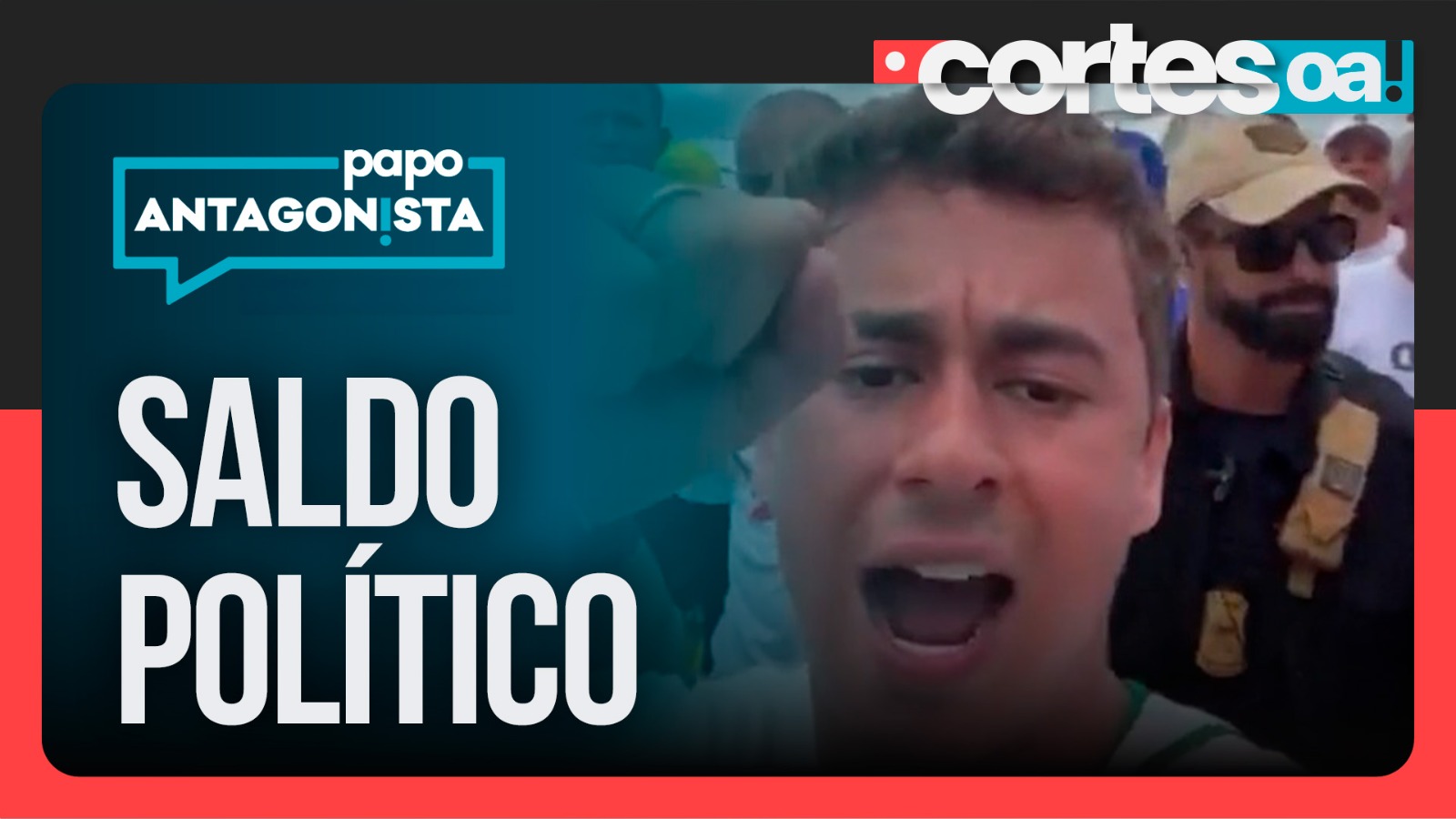 A reta final da caminhada liderada por Nikolas