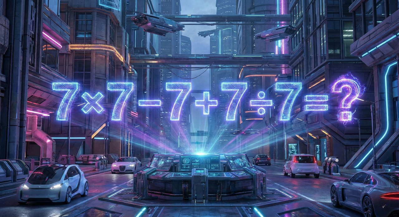 Essa expressão com vários 7 parece fácil, mas confunde até quem é bom de cálculo