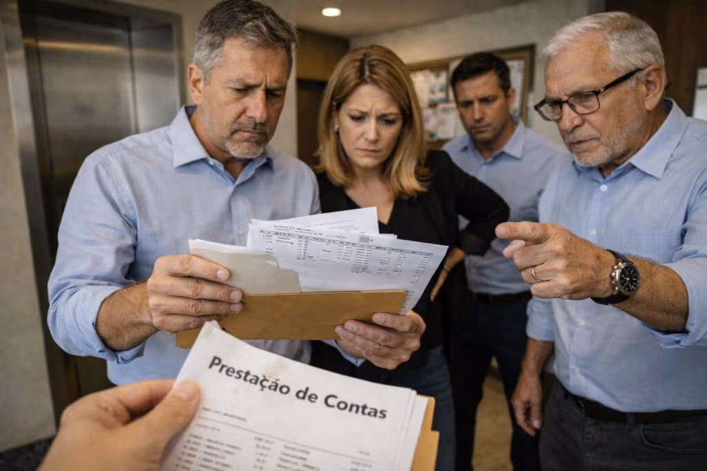 Quando o síndico não presta contas, o problema já não é financeiro — é de poder