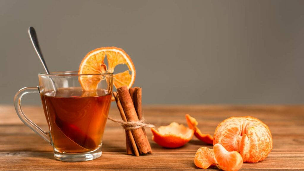 Para que serve ferver cascas de tangerina com canela