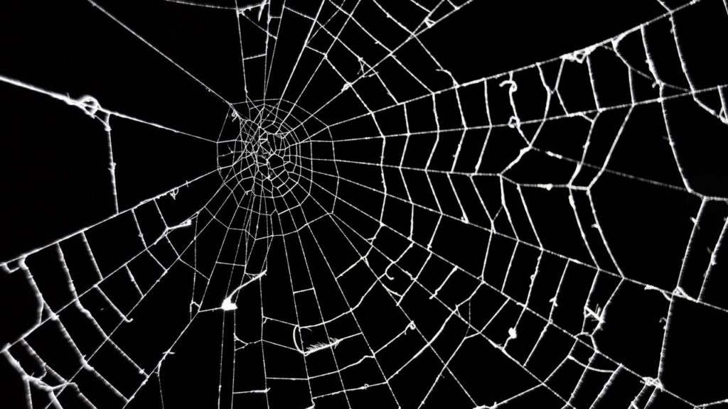 Por que as aranhas não ficam presas nas próprias teias