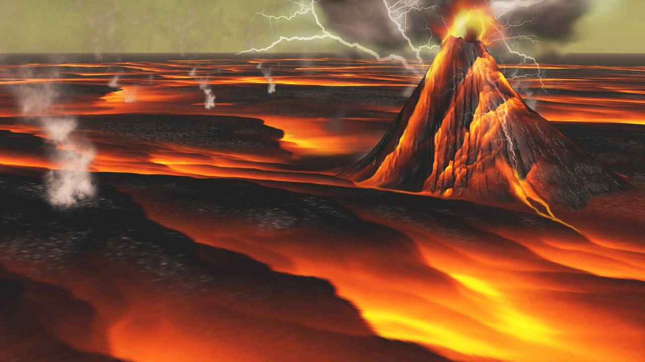 A Terra era um inferno derretido antes da vida aparecer do nada