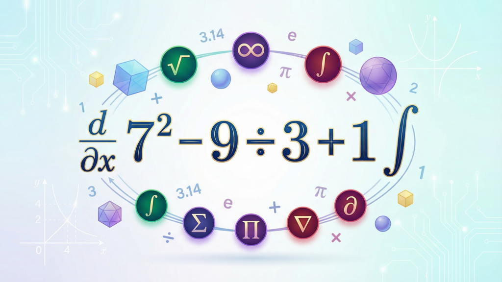 Você consegue calcular 7² – 9 ÷ 3 + 1 em menos de 25 segundos?
