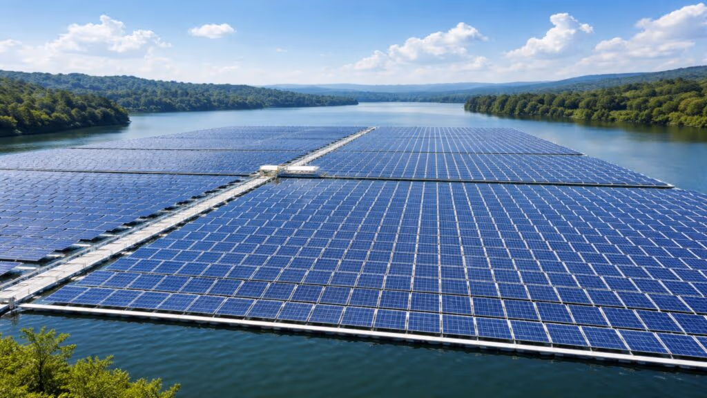 Alemanha tem ideia maluca de cobrir um lago com painéis solares e resolve grande problema das renováveis