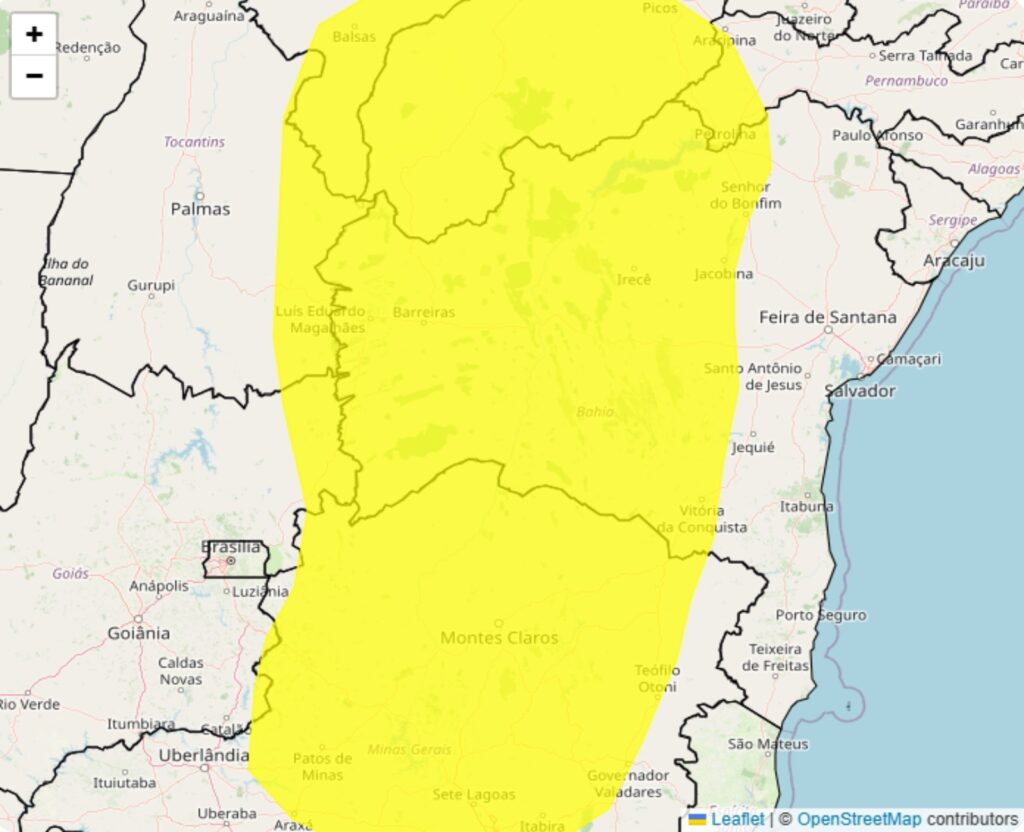 Alerta Inmet para forte tempestade neste final de semana dias 21 e 22; veja as regiões
