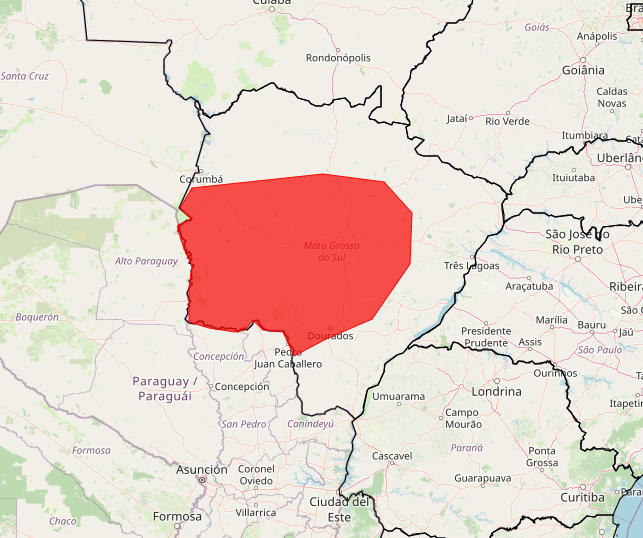 Alerta Vermelho do Inmet para o sul do Brasil nos dias 01 e 02