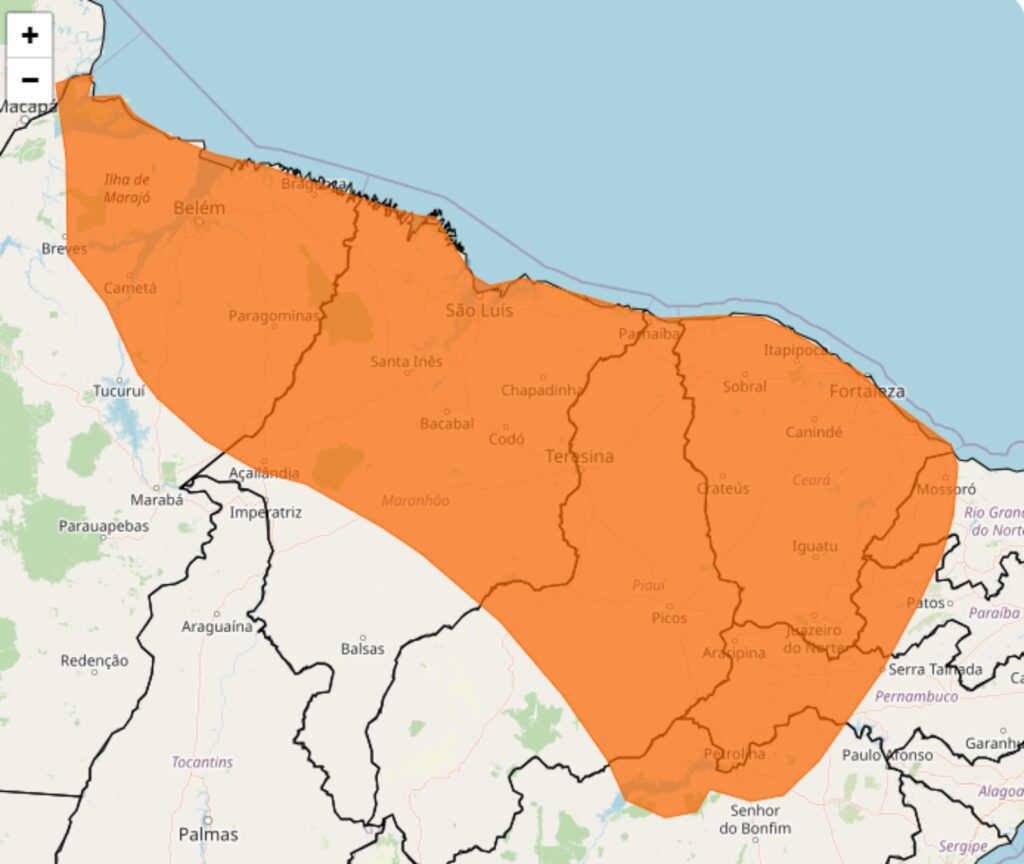 Alerta do Inmet para fortes chuvas entre os dias 18 e 20, veja as regiões