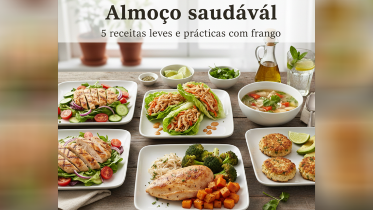 Almoço saudável: 5 receitas leves e práticas com frango