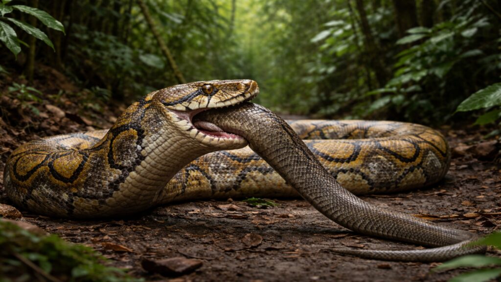 As cobras estão evoluindo e se tornando canibais, o que na verdade está fazendo bem para elas