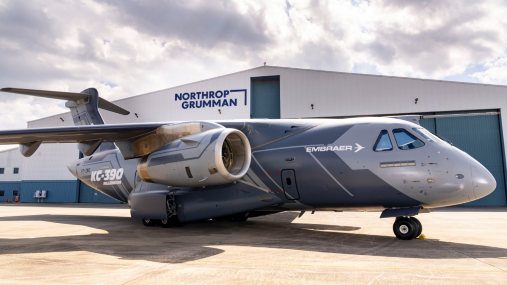 Embraer e Northrop Grumman firmam acordo para desenvolvimento de versão tanque do C-390 - Reprodução/Embraer
