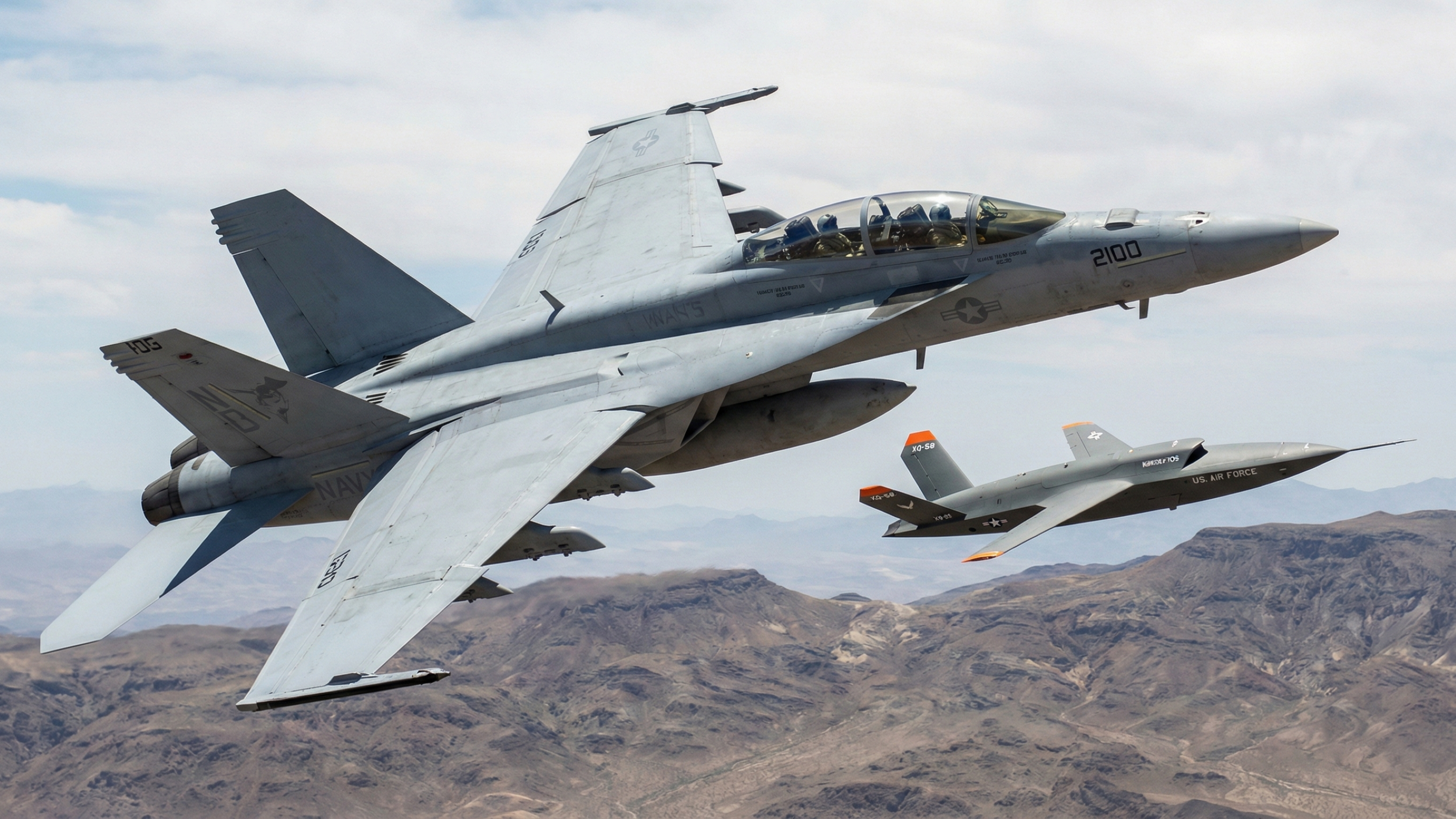 Projeto pode utilizar drones como "parceiros" para aviões caças tripulados